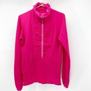 Brooks Running Infiniti Anorak running jacket pink Barbie core exercise ruching